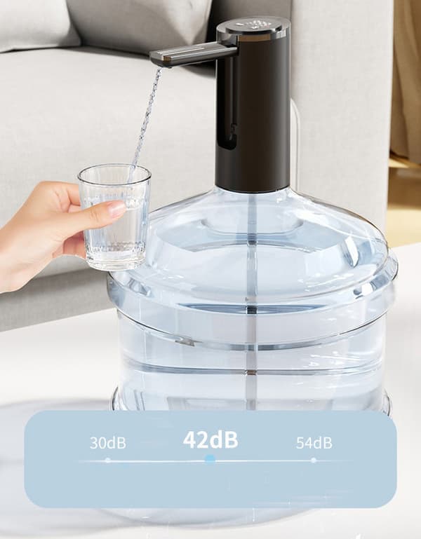 Elektrisk Vattendispenser, Typ-C Vattenpump, Hinkvattenpump, Automatisk Drickspump – 4 Lägen, Bärbar, För Camping & Hem Black
