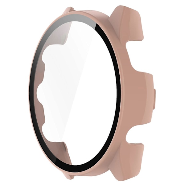 Garmin Forerunner 265 -älykellon PC-kellokotelo karkaistulla lasisella näytönsuojalla - Pinkki Multicolor Pink