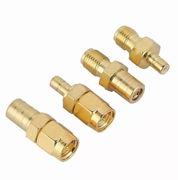4 stk. DAB + antenneadapter SMA stik til SMB stikkontakt DAB bilantenneadapter