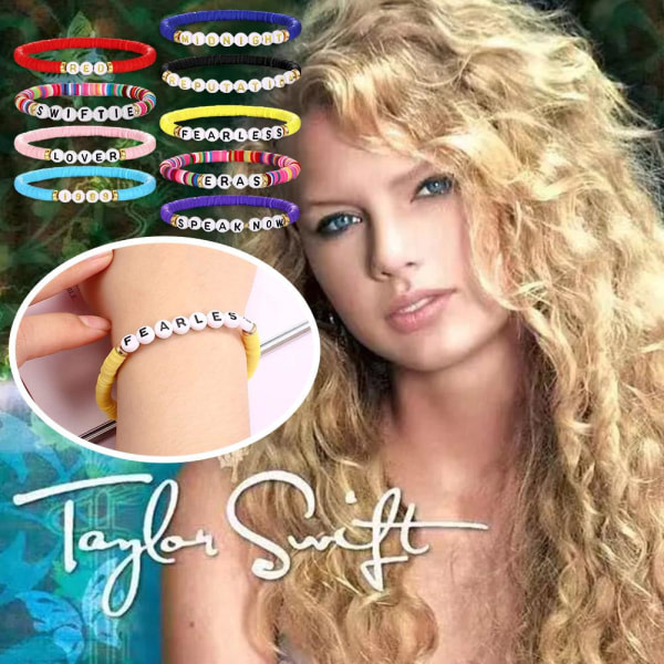 9 STK armbåndsett Taylor Swift albuminspirert armbåndmote