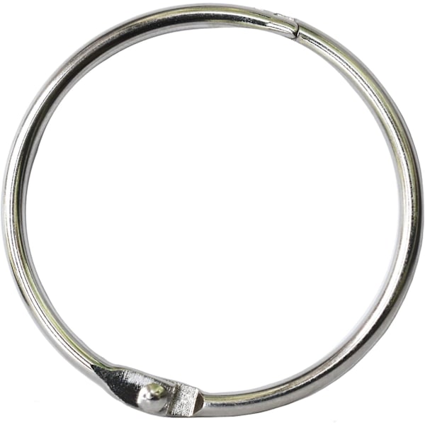 Bokbindningsringar 2 tum kontor lösblad ring20 pack nickelpläterad silver