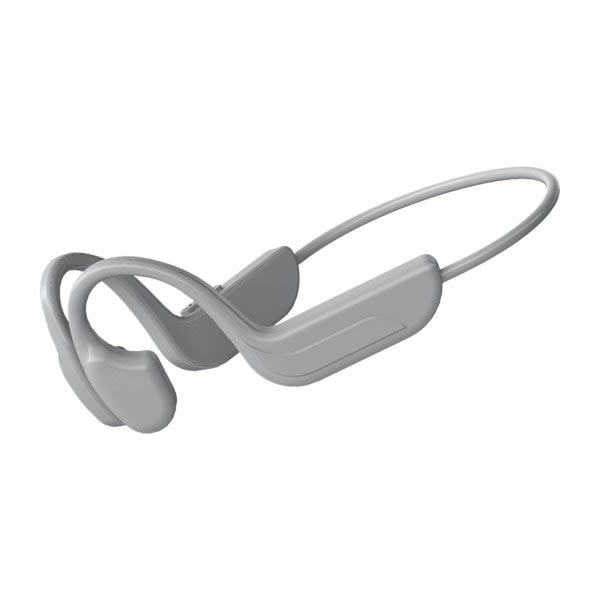 Bluetooth-hovedtelefoner Bone Conduction Trådløse Hovedtelefoner Sport Udendørs Stereo Hovedtelefoner Headset med Mikrofon - Gray