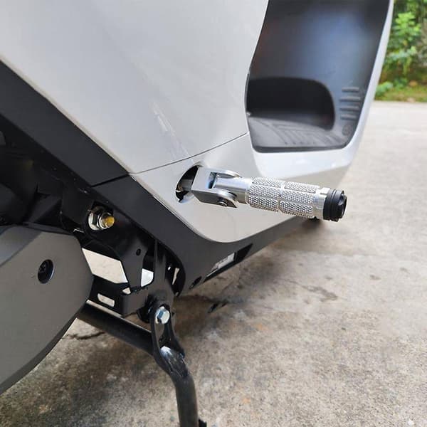 Fotstöd Pedal Motorcykel Modifiering Tillbehör 90 Fast Vikbar - Fotpinnar Silver