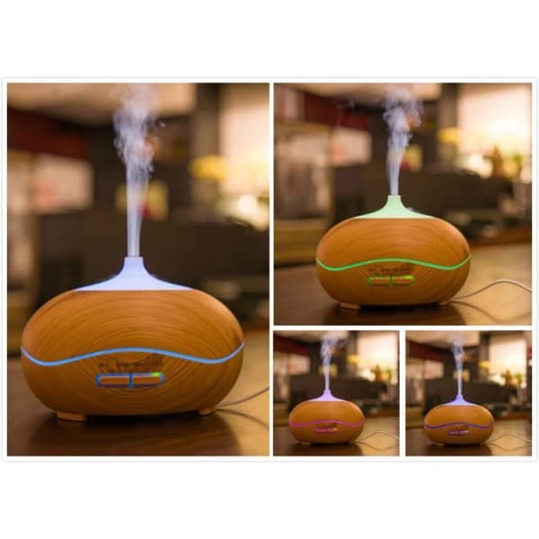 300 ml eterisk oljediffuser med LED-lys, bærbar luftfukter, kjølig tåke duftdiffuser
