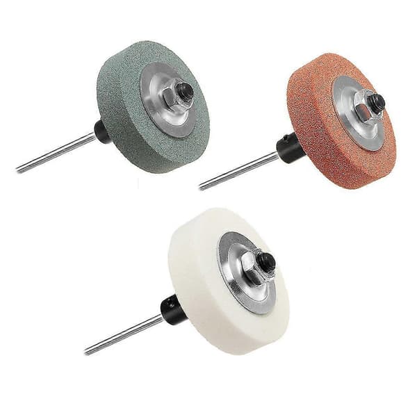 70x20x10mm Slipehjuladapter - Hvit -Sy