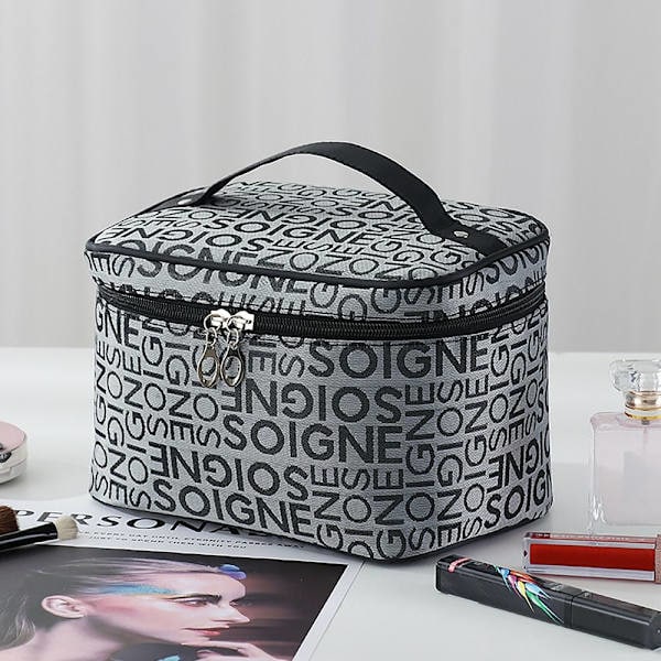 Makeup taske Rejse kosmetiktaske SORT sort black
