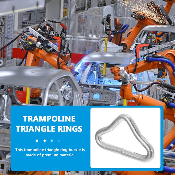 40 stk. trekantsringe spænder V-ringe konnektorer trampolin spænder webbing taske håndtaske spænde hardware til trampolin udskiftning reparation