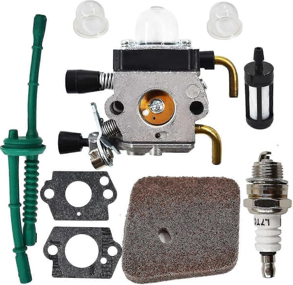 Förgasarbyte för Stihl Fs38 Fs45 Fs46 Fs55 Km55 Fs85 trimmer med luftbränslefilterpackning