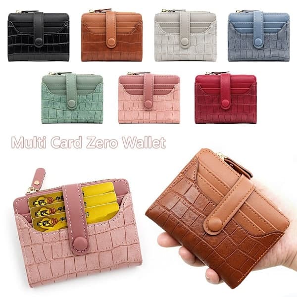 Lille pung Bifold kortholder SORT