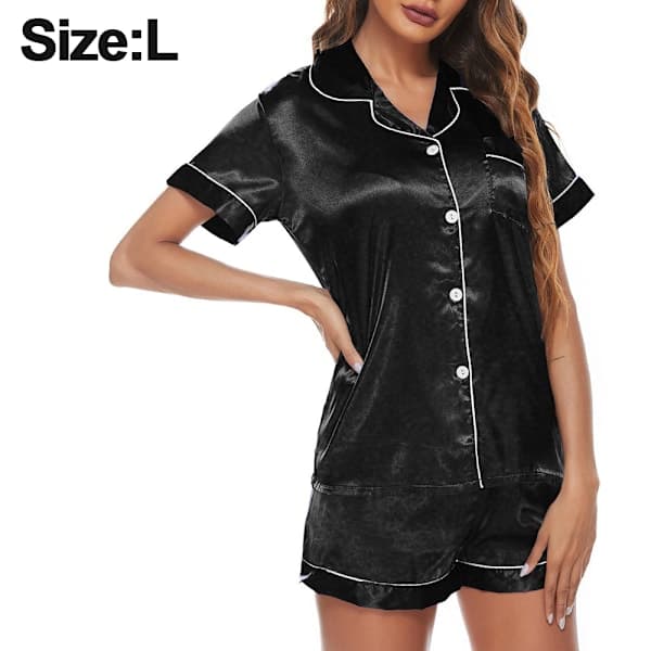 Kvinders silke satin kort pyjamas sæt satin pyjamas kvinders pyjamas-FA- L L