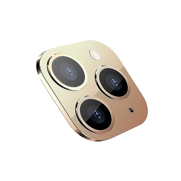 Telefonkameraobjektivskydd för Phone X/xs/xs Max Falsk kamera för Phone 11 Pro Gold