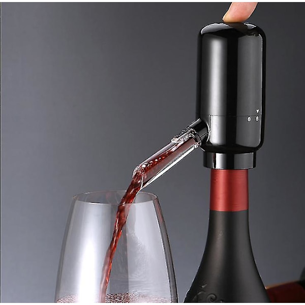 Elektrisk vinlufter, vinkaraffel pumpe dispenser gaveeske, 2023 ny automatisk vinlufter helleren. Smart vinkaraffel. Vinpumpe, den beste gaven for