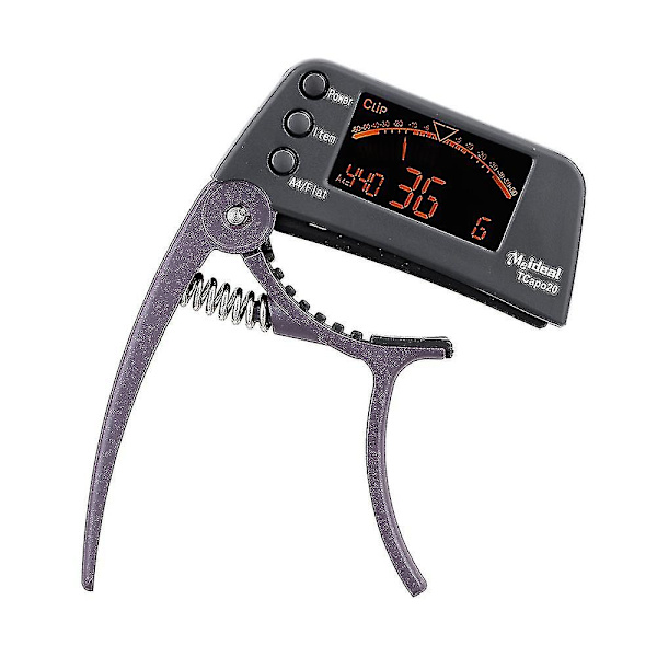 Tcapo20 Hurtigutskiftbar Capo Tuner Legering Materiale For Akustisk Elektrisk Gitar Bass Kromatisk