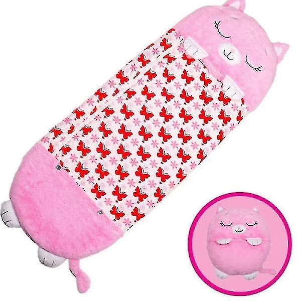 Stor sovsäck Barnlek Kudde Mjuk Varm Enhörningspresentleksaker Jul 180X70cm Pink