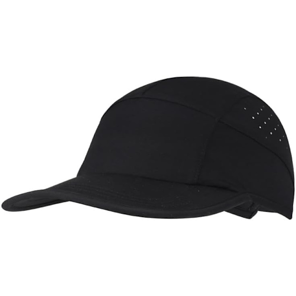 Unisex Pehmeä Lippa Suorituskykyinen Juoksu Lippis Nopeasti Kuivuva Viileä Urheilulippis Kevyt Joustava Nylon Baseball Lippis UPF50+ black