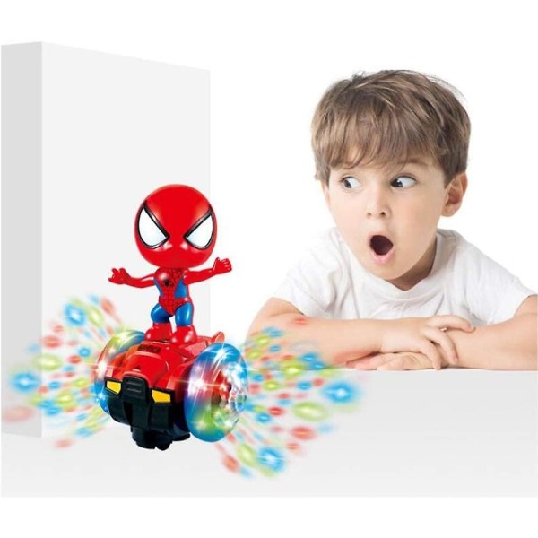 Dansende Spider-man-robotleker, Spin Robot Interaktiv Lekebil Med Fargerike Blinkende Lys og Musikk, Interaktive Pedagogiske Gaveleker For 3 4 5 6 7 Y
