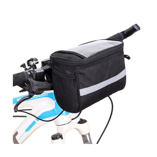 Elektrisk cykel taske batteri bil opbevaring opbevaringspose frontlomme front mobiltelefon køletaske 21,5x16,5x13,5cm