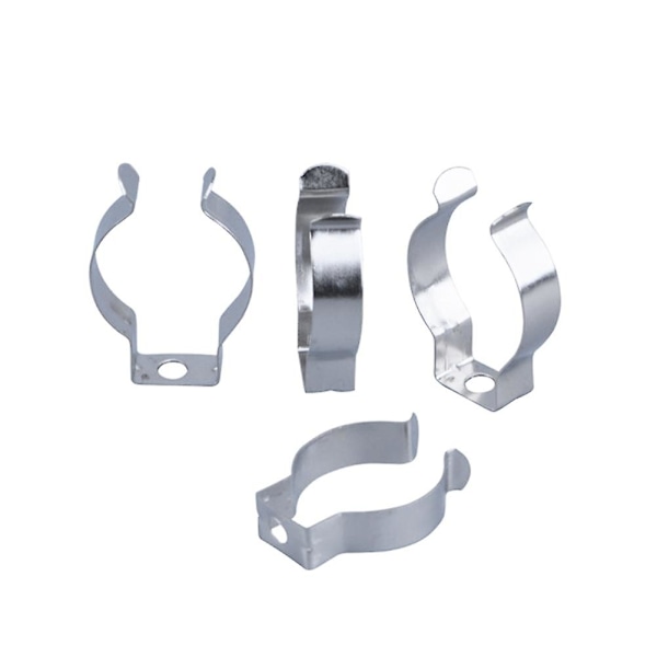 100 stk LED-lysbase LED-lysstrimler Fluorescerende rørholder U-klipsholder Brakett Fluorescerende rørutskiftningsklips