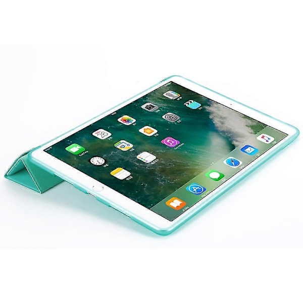 Origami-teline Nahka Smart-kotelo iPad Air 10.5 (2019) / Pro 10.5 tuuman (2017) Cyan