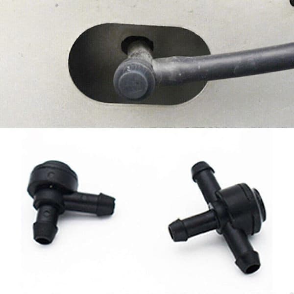 Forrudeviskerdyse 2 & 3-vejs forbindelsesventil til C30 C70 S40 S60 S80 V50 V70. (sort)(2 stk)