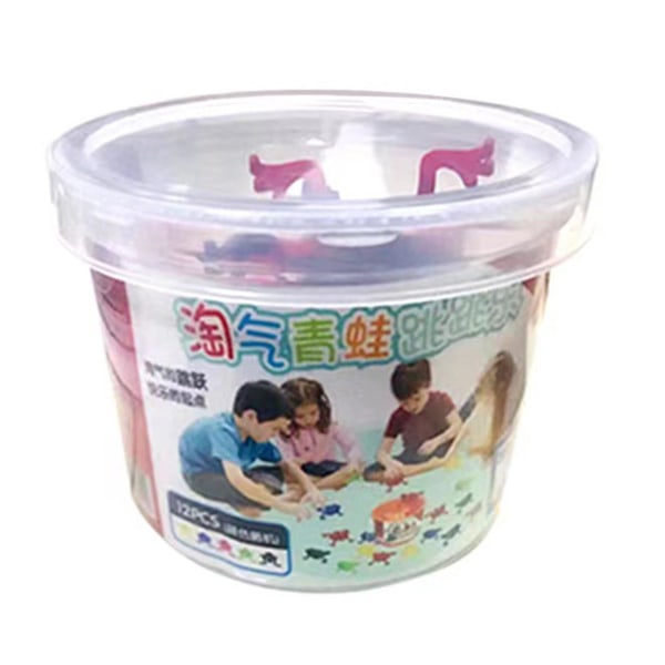 Sprett frosk leketøy presse froskesett Pedagogisk gaveleketøy i plast for barn