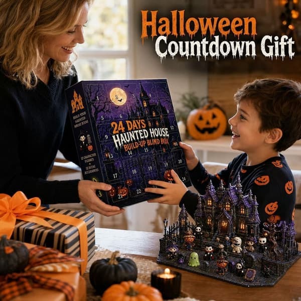 Halloween Julekalender 2026 - 24 Dages Spøgelseshus Nedtællingskalender