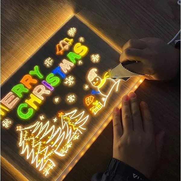 LED Tegnetavle / Opslagstavle - Natlampe