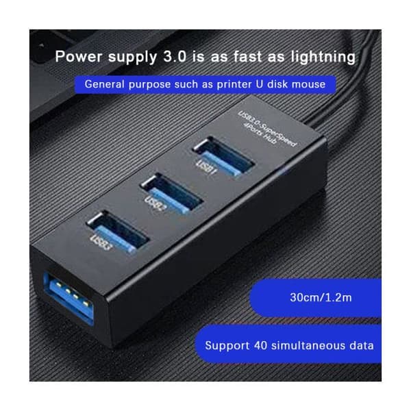 Multi-USB hub, splitter, strømforsyning
