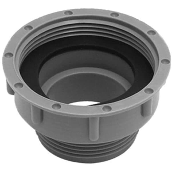 Avløpsslangeadapter (58 mm til 46 mm) – Hun-til-hann gjenget vaskekobling