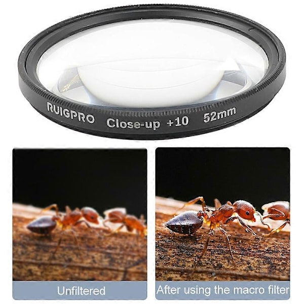 52mm 10X Makroobjektiv Filter til GoPro HERO 7/6/5