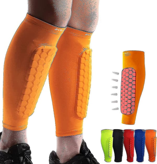 Fotboll Benskydd, skyddande benskydd Orange Medium