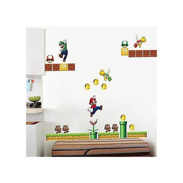 Super Mario veggklistremerke til barnerom