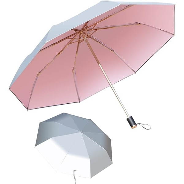 UV-beskyttelse paraply, håndholdt parasol, regntæt UV beskyttelse parasol, UV paraply kompakt personlig parasol