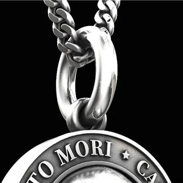 Til Memento Mori Skull Pendant Halskæde Mænd Gotisk Punk Smykker Gave Tilbehør