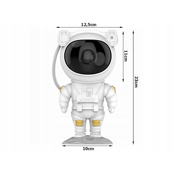 Natlampe - Stjerneprojektor med LED-lampe - Astronaut