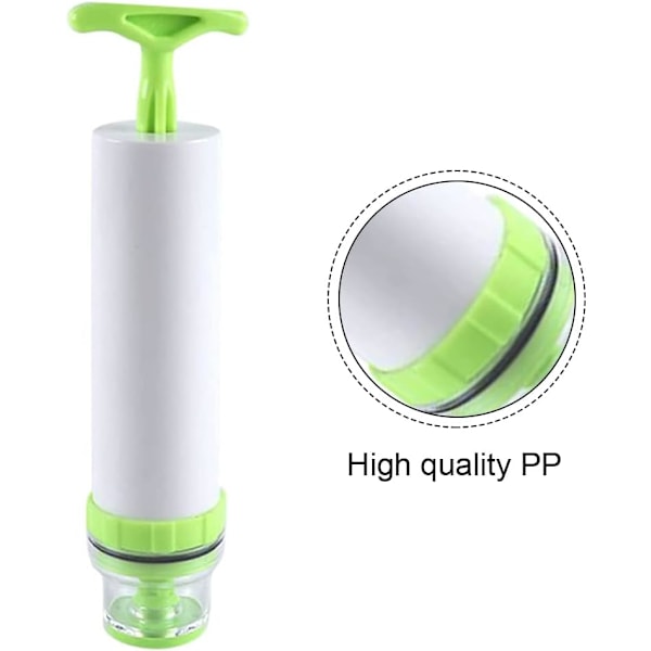Vakuumförpackningsväska Handpump Manuell Kompressionspåse Luftpump Bärbar Mini Sugpump för Resor/Mat/Utrymmesbesparing