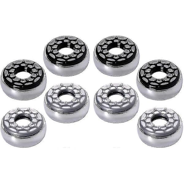 Shuffleboard Pucker 2-1/8\" (53mm), Sett med 8 (grå og svart)