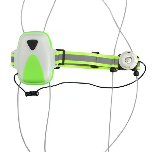 LED-refleksvest med frontlys, løpelys for løpere, refleksutstyr for menn/kvinner til løping, sykling eller gåturer