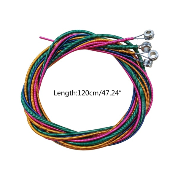 Bassträngar, 4-strängade bassträngar Elektriska bassträngar Kvalitet 0,44 mm-1,00 mm Färgglada huvud Elektriska bassträngar