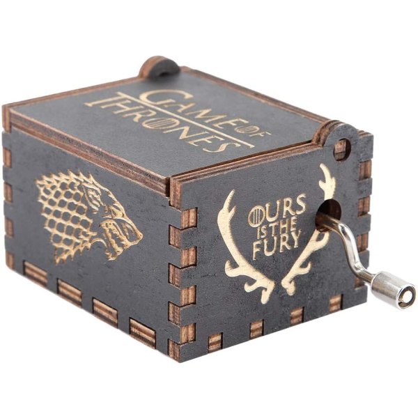 Game Of Thrones Musikbox, Retro Stil Handvev Trä Musikbox Trä, Graverad Musikbox för Barn, Heminredning, Present(Game Of Thrones)