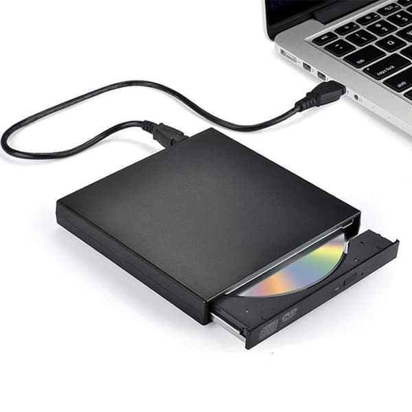 Ekstern DVD/CD-brenner - Slank, bærbar brenner og spiller, Plug and Play