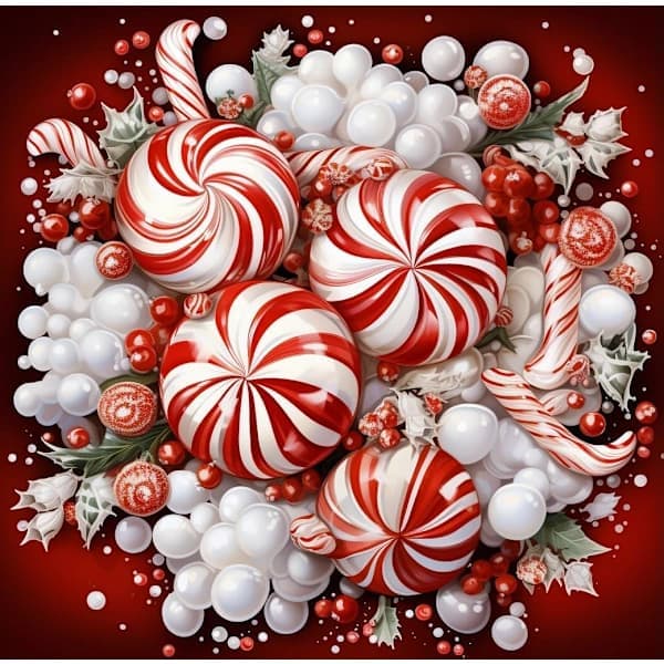 Jul Diamond Art Målningsset, DIY Diamond Dot Målnings Ädelsten Konst Hantverksset Bildpresent 30*30 cm, Utan Ram