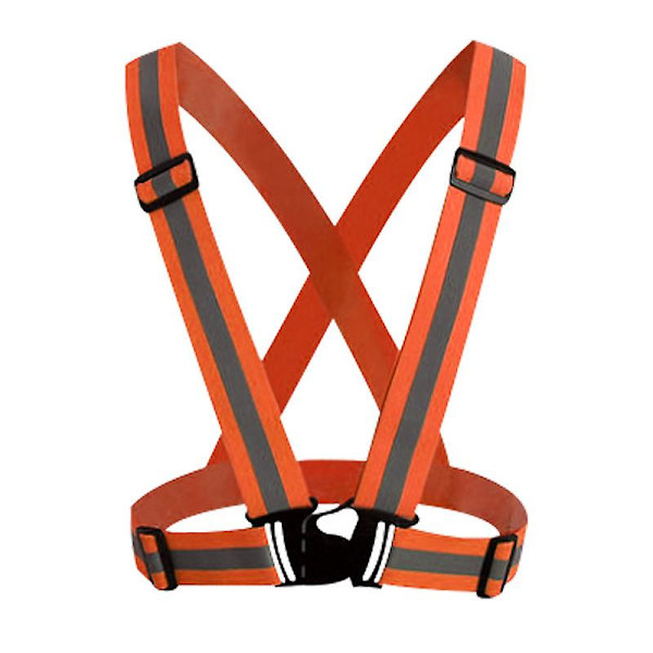 Høj synlighed vest gear justerbar reflekterende bælte rem1pcs)
