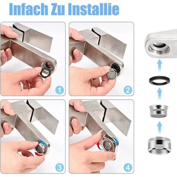 M24 Kranluftare (2-pack) med packning – Silver