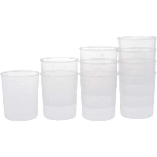 10 st 100 ml mätkoppar för harts epoxihartsblandning för kök, färg, konst 10 st