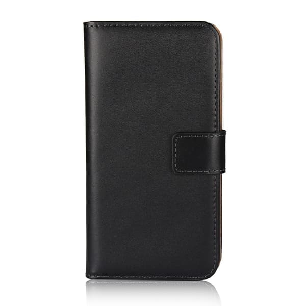 iPhone 7/8/SE (2020/2022) - Ægte lædercover Black Svart