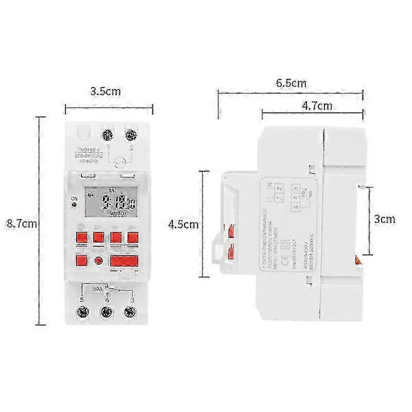 Tm919b 220v 30a Programmerbar Digital Timer Switch Din Automatisk Timerkontroll För Lampor, Fläktar -SY