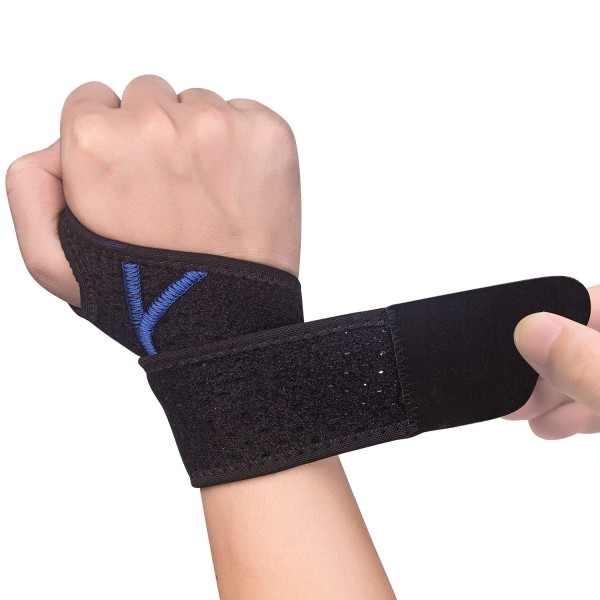 Wrist Brace for Carpal Tunnel, Arthritis, Tendonitis, Pain Relief, Compression Wrist Support Wraps for Working Out, Weightlifting, Bowling(Right)