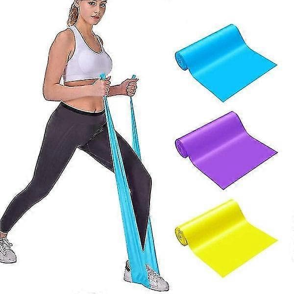 Modstandsbånd Elastiske Træningsbånd Sæt Til Genoptræning, Fysioterapi, Yoga