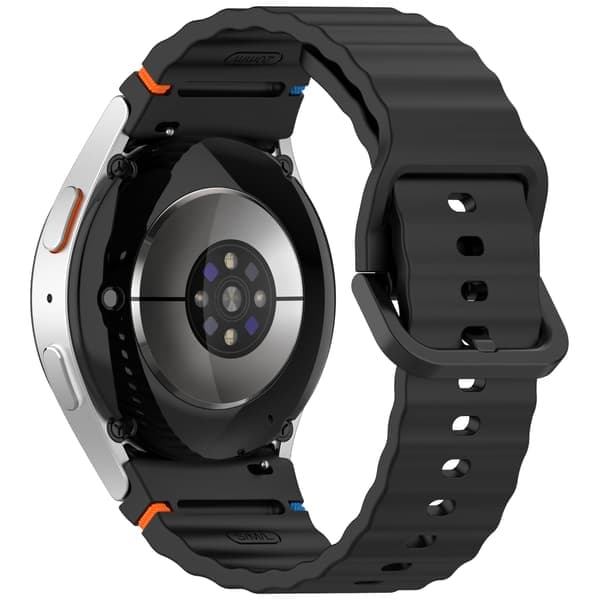 Silikone urrem til Samsung Watch 7 Sort Sort Black